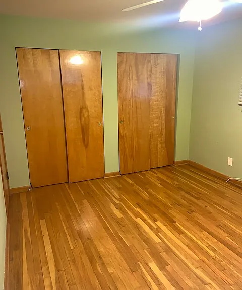 Master bedroom with 2 closets