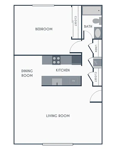 Floor plan 1X1