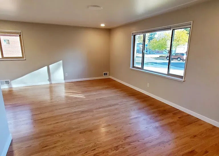 Black out blinds installed throughout