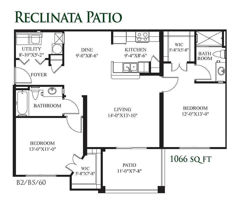 Floor plan Reclinata Patio