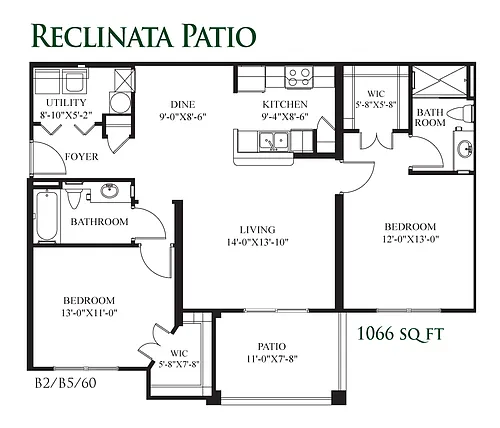 Floor plan Reclinata Patio