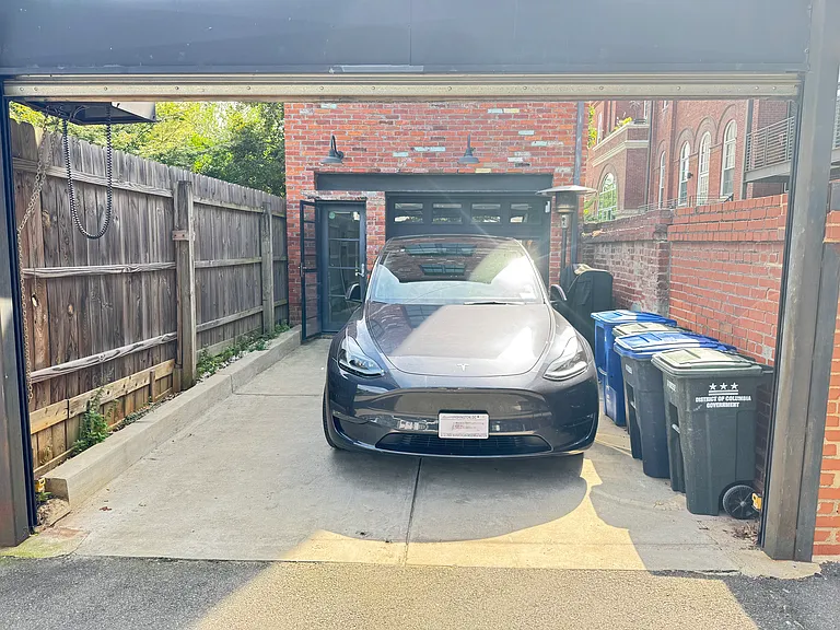 Secure Parking Pad in the back with EV Charging Capability