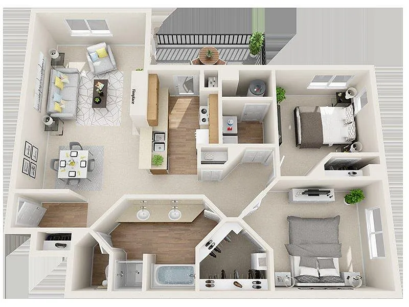 Floor plan Fall Creek