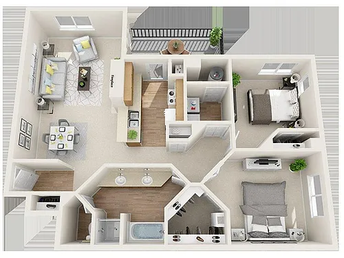 Floor plan Fall Creek