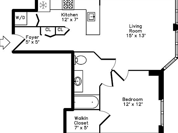 2nd image of 222 N Columbus Dr APT 1905
