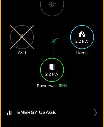 House powered during outage