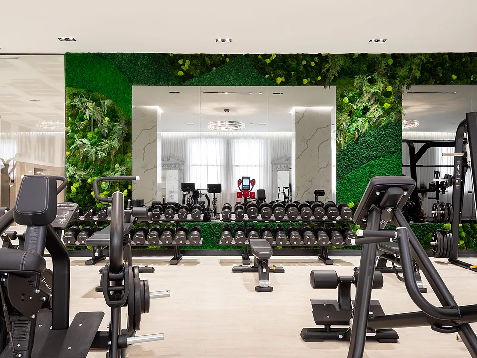 The Atlantic Fitness Center Mirrored Wall