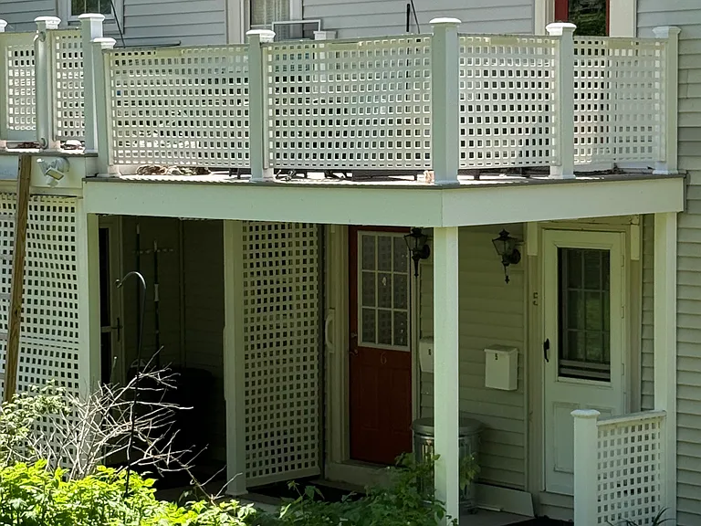 Back deck (second floor) from landscaped yard