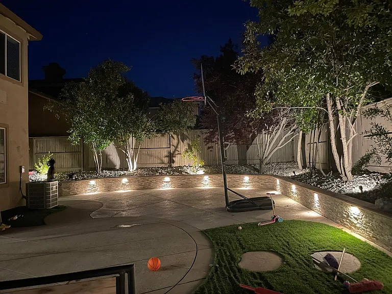 backyard (night view)