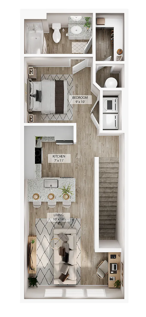 Floor plan Studio Grand Overlook