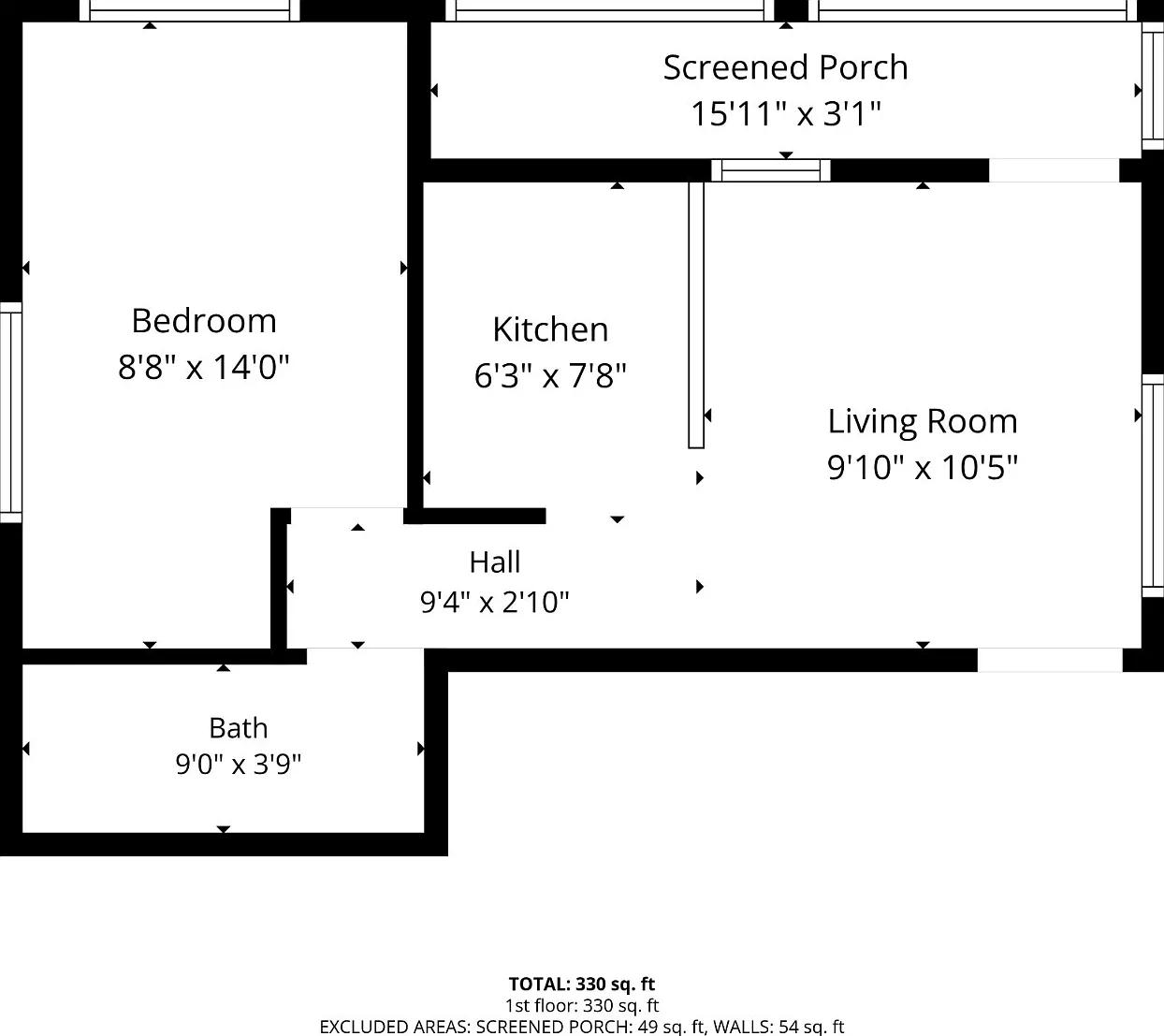 1 bed, 330 sqft, $745 — Photo 3