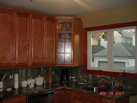 Looking into kitchen from dining room