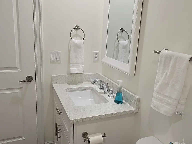 Hallway bathroom