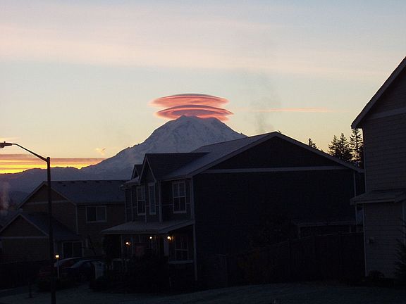 View of Mt. Rainier from house