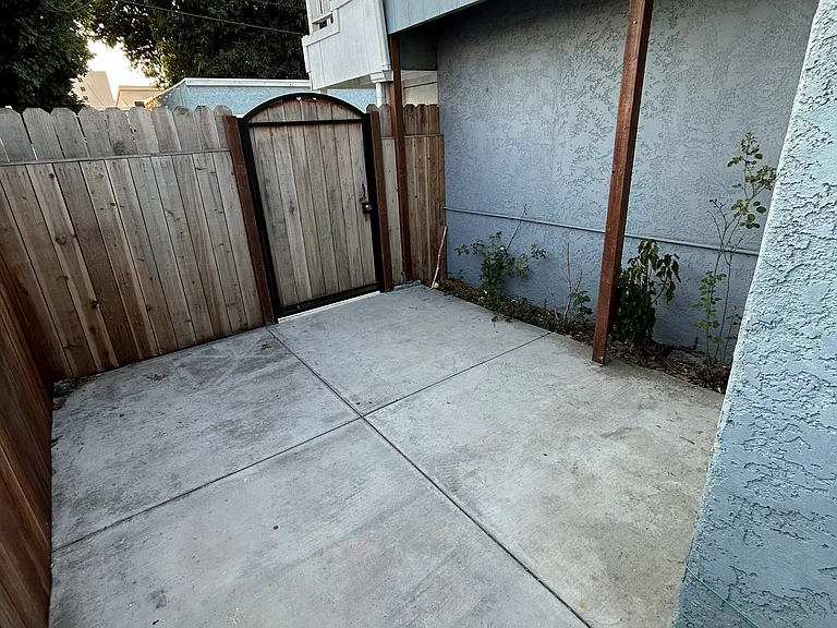 Gated & private back patio