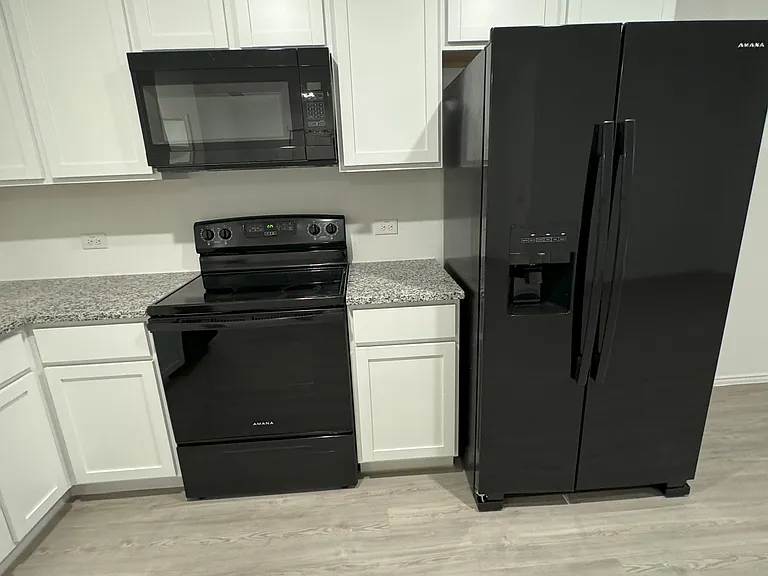 Stove, Oven, Microwave and Refrigerator