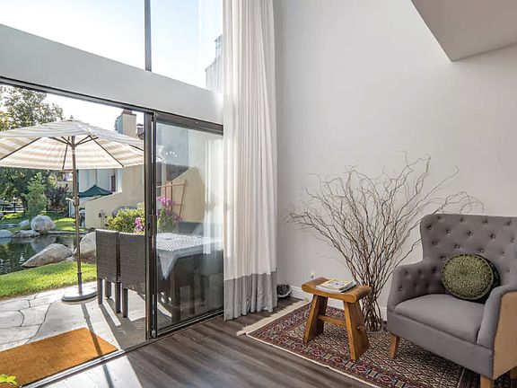 Living room and patio exit