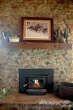 The fireplace