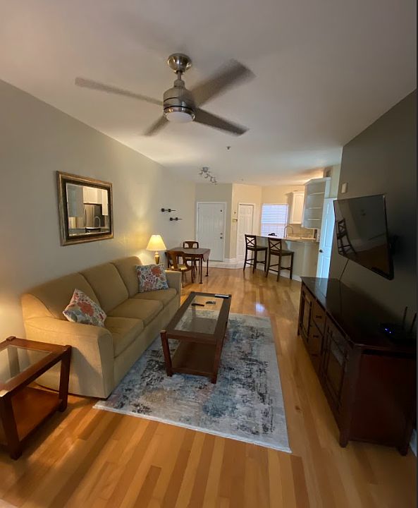 Living Room looking toward Front Door and Kitchen