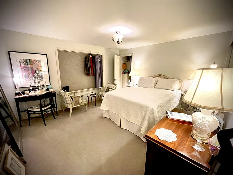 Two closets - one walk-in and one wall of closets.