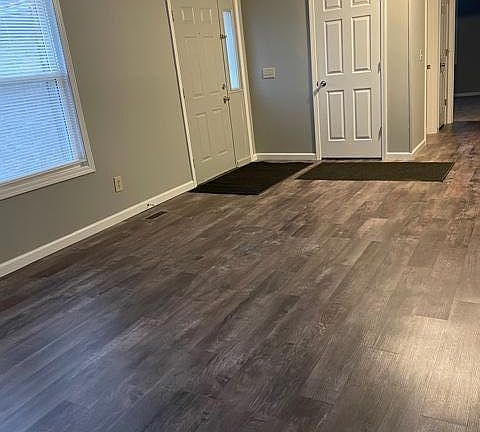 entry way & living room