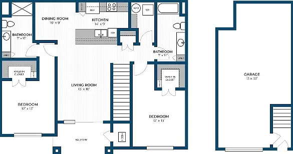 Floor Plan 2E | Seasons at Mount Pleasant | Apartments in Mount Pleasant, WI Floor Plan 2E | Seasons at Mount Pleasant | Apartments in Mount Pleasant, WI
