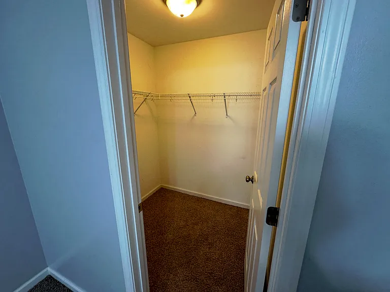 Large master bedroom walk-in closet perfect for storing whatever you need to keep close by such as a safe. Well lighted closest so you wont need your flash light when looking for your favorite pair of shoes.