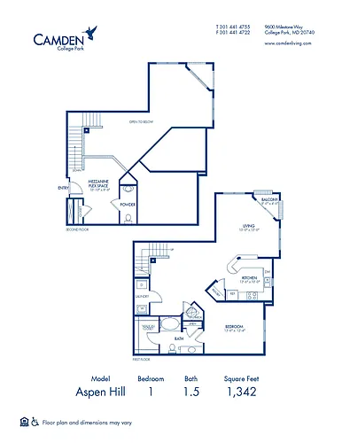 Floor plan Aspen Hill