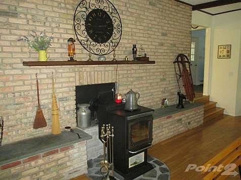 Pellet Stove in the Living Room