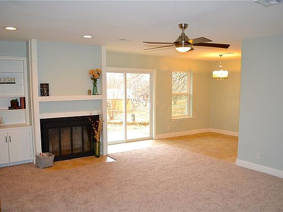 Living room and dining area.
