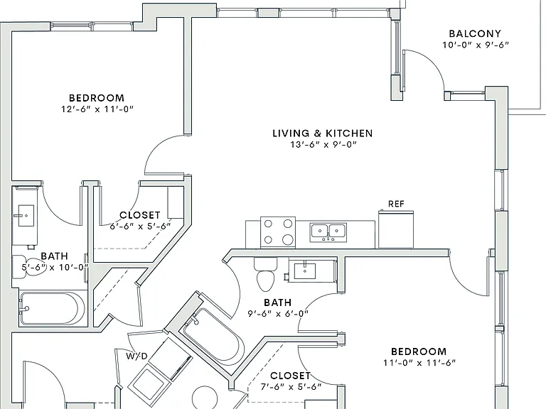 952 square foot two bedroom, two bath apartment home 952 square foot two bedroom, two bath apartment home