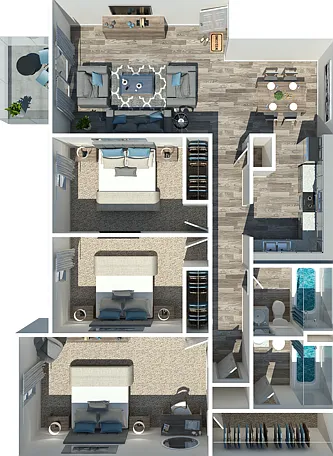 Three Bedroom Two Bathroom Three Bedroom Two Bathroom