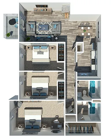 Floor plan 3 Bedroom