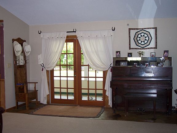 French doors to back patio