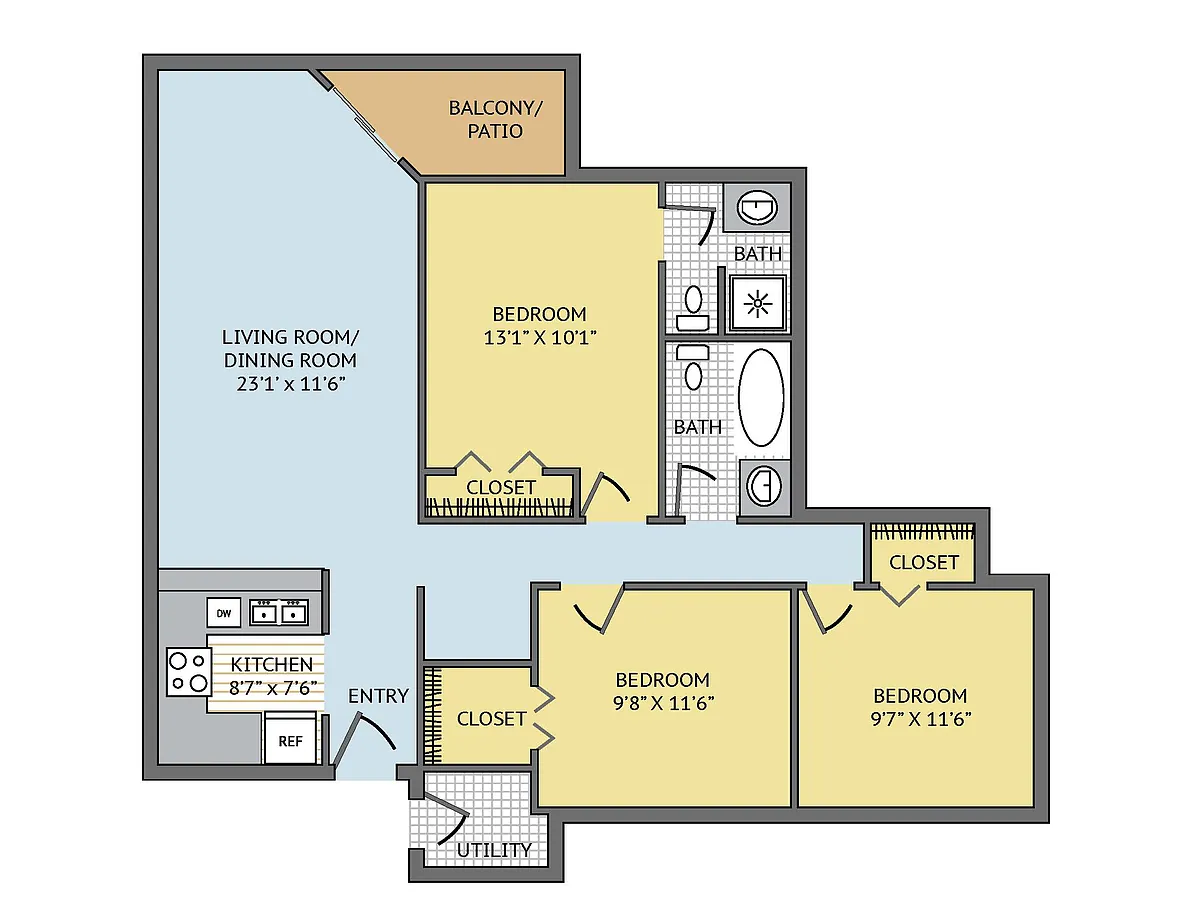 Floor plan Whispering Pines Renovated
