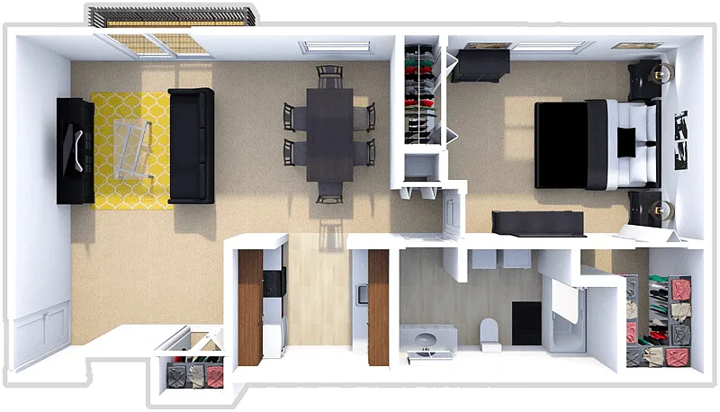 Floor plan 1 Bedroom
