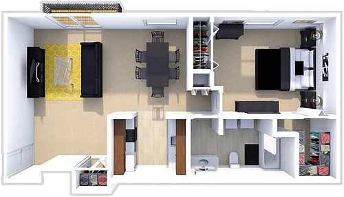 Floor plan 1 Bedroom