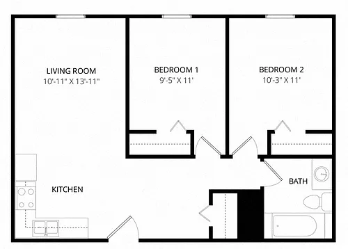 Floor plan Pikes Peak