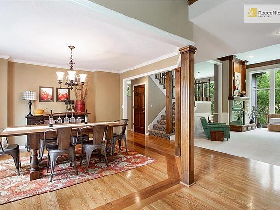 Open bright large formal dining area.