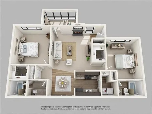 Floor plan 2 BED