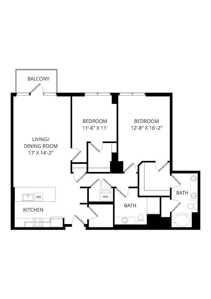 Floor plan 2x2p C12