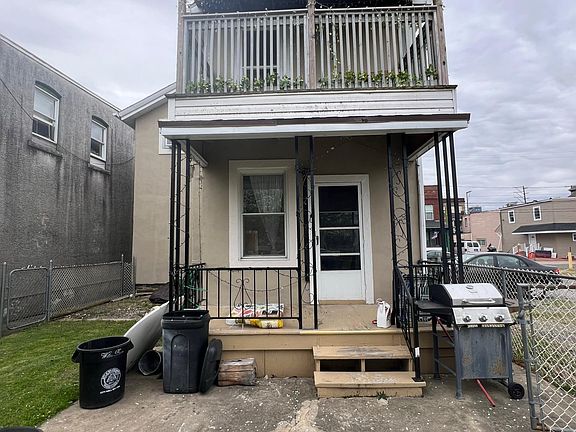 Up stairs balcony.