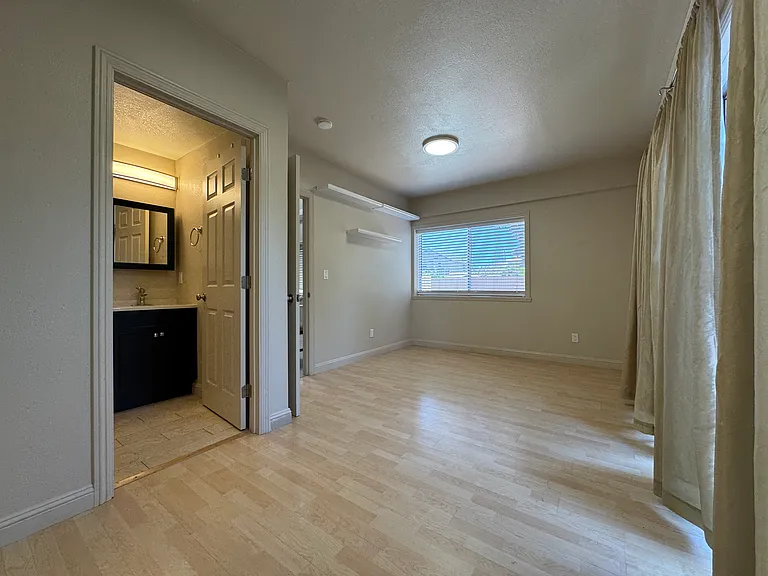 downstairs master bedroom with ensuite bathroom