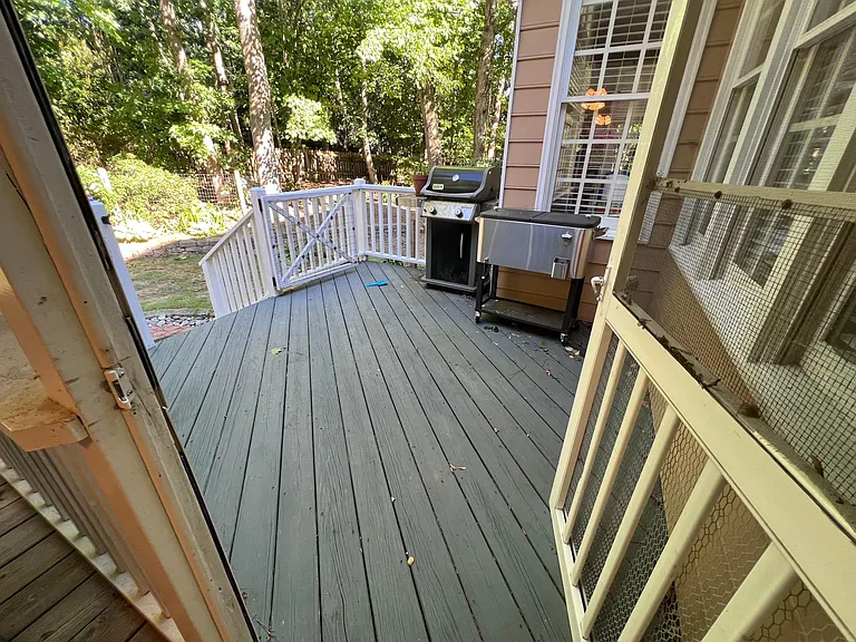 Walk out deck