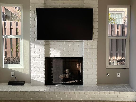 New TV Mounted Over Fireplace