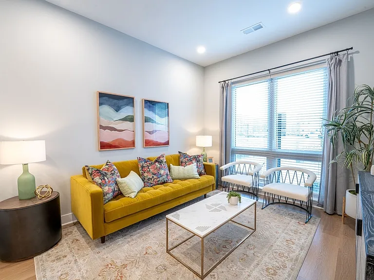 Tillmore Model Living Room and Patio doors