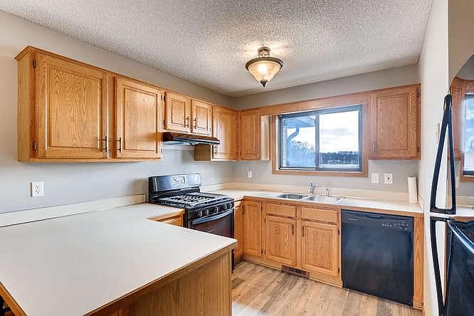 Kitchen with a wetland view. Newer appliances and lots of space.