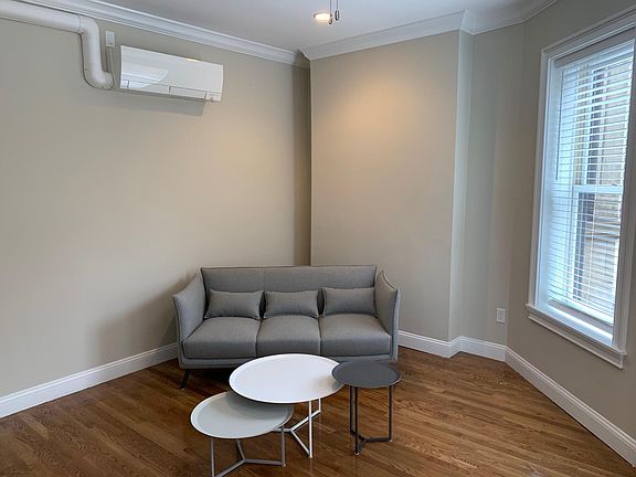 Living room with the mini-HVAC system being shown