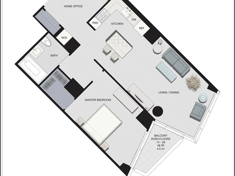 2nd image of 77 Hudson St APT 1809