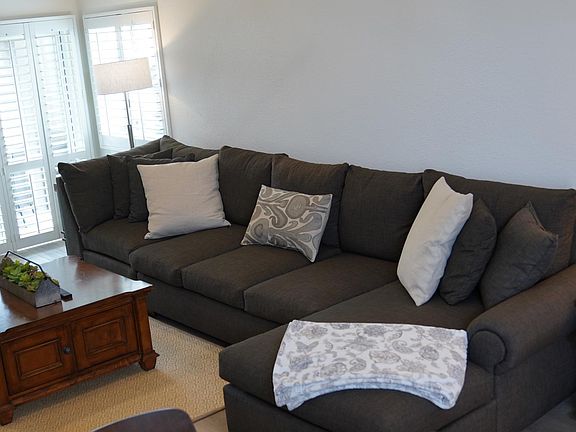 Right when you walk in you are welcomed to the open floor space - including dining area and living room. Balcony doors are connected to the living room.